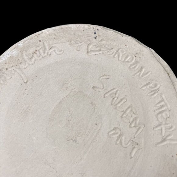 Vintage 1960s Signed Gordon Pottery - Salem, Ontario Canadian Pottery Art Vase - Picture 6 of 11